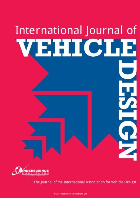 International Journal of Vehicle Design